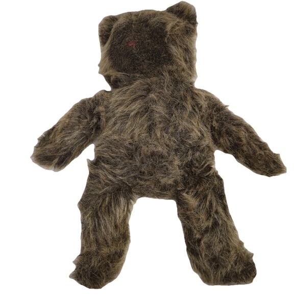 Vintage Mohair Teddy Bear Shaggy Brown Plush Handmade Stuffed Granny Core - Picture 2 of 5